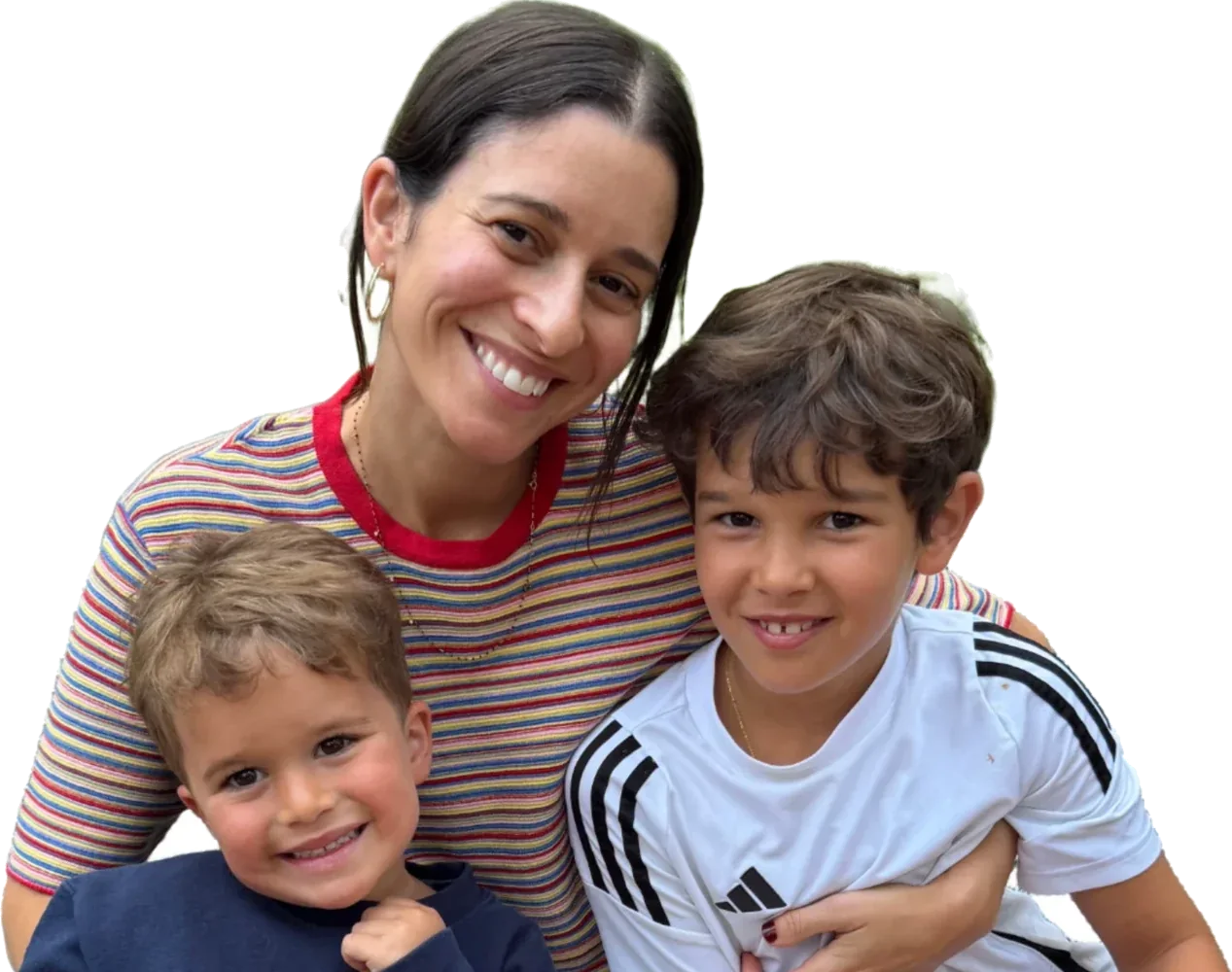 Lauren, founder and CEO of STAND, with her two sons